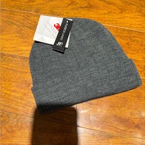 J.Ferrar Charcoal Fleece-Lined Beanie